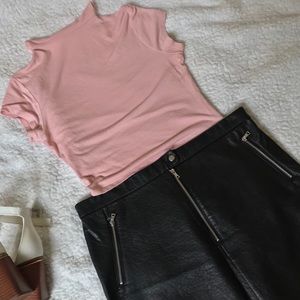 Light pink crop top